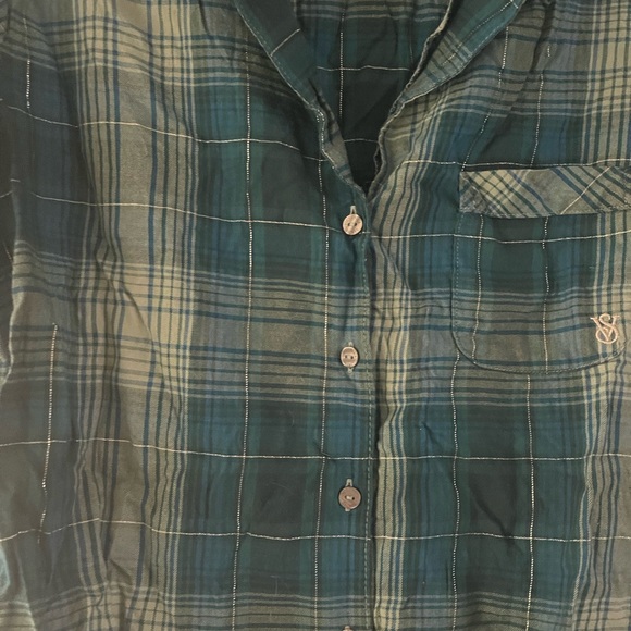 Victoria’s Secret Green Plaid PJ Set - Picture 5 of 9